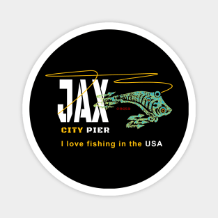 Jacksonville City Fishing Pier, JAX Pier Magnet